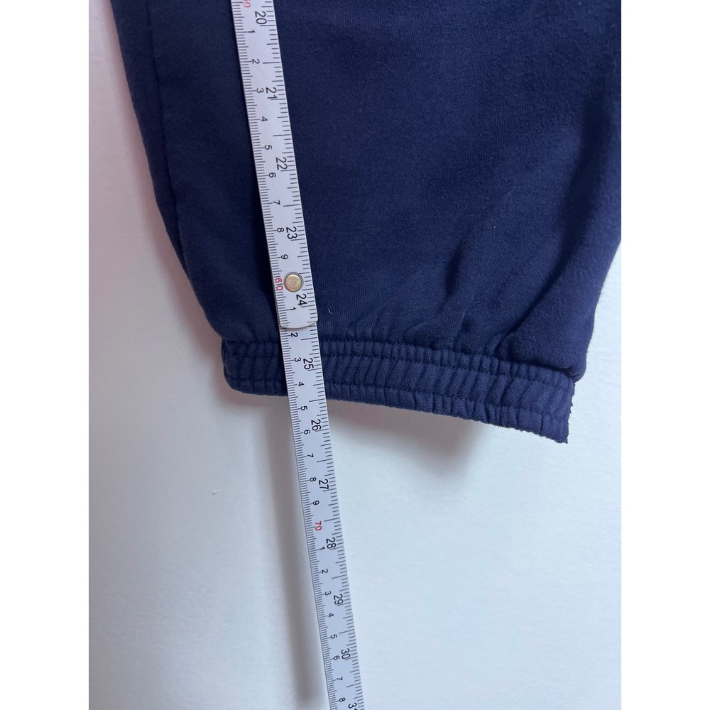 Kut from the Kloth KUT/SO Navy Blue Cozy Fleece Boyfriend Fit Sweatpants L Loung - Picture 3 of 9
